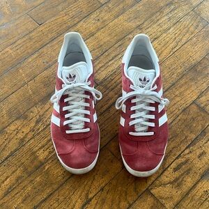 Adidas Gazelle Sneakers - Cherry Red, Size 9/9.5